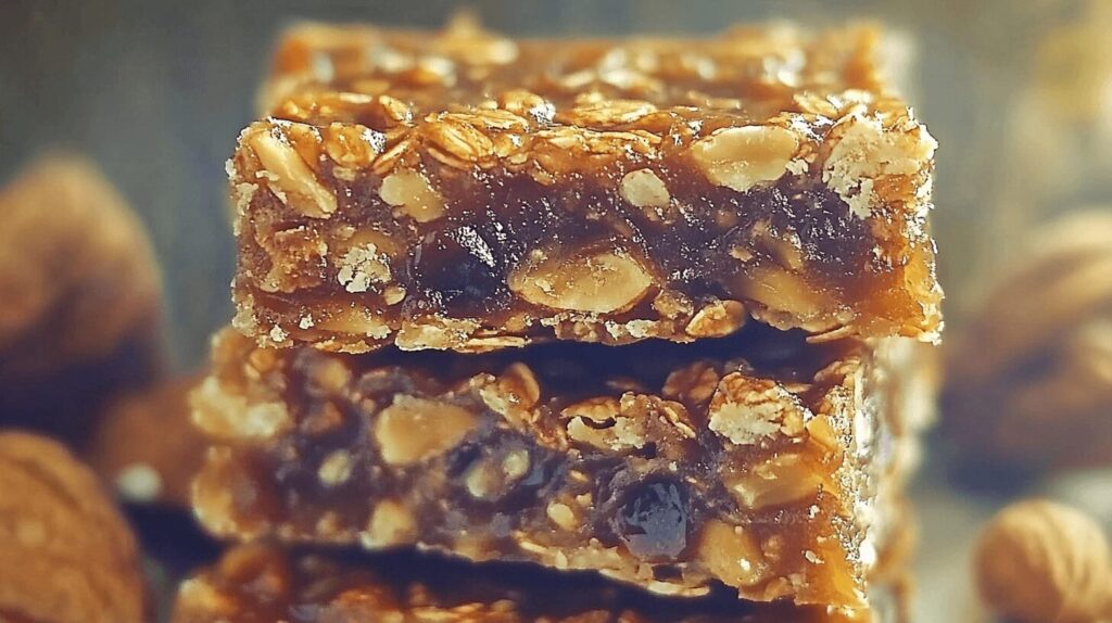 Chewy & Nutritious Date and Walnut Snack Bars