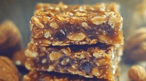 Chewy & Nutritious Date and Walnut Snack Bars