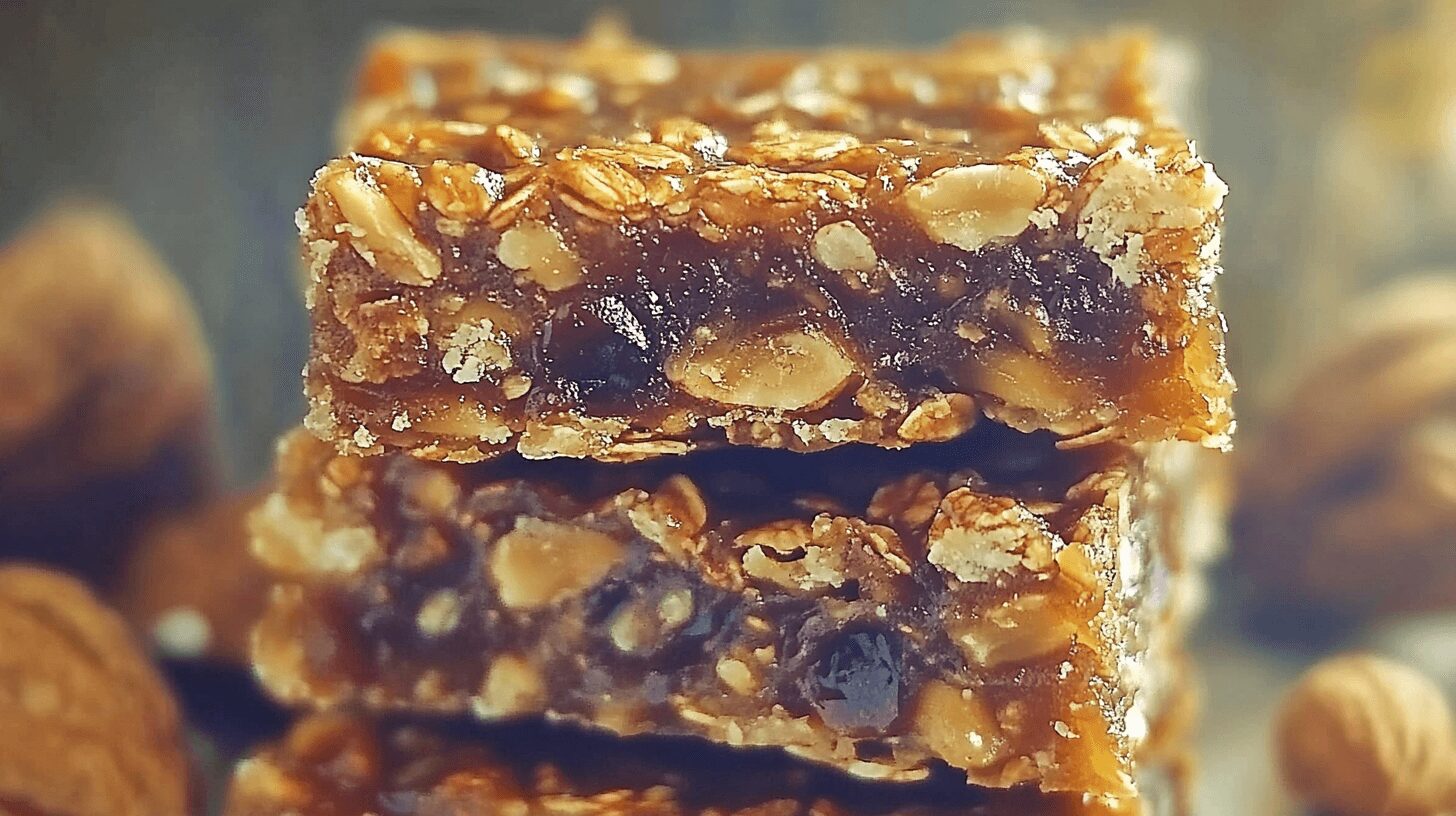 Chewy & Nutritious Date and Walnut Snack Bars