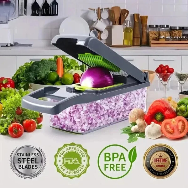 14-in-1 Multifunctional Vegetable Chopper & Slicer - Image 6