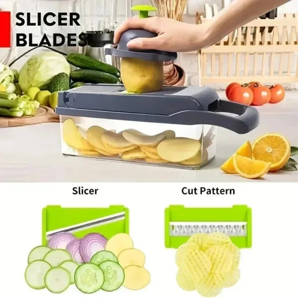14-in-1 Multifunctional Vegetable Chopper & Slicer - Image 2