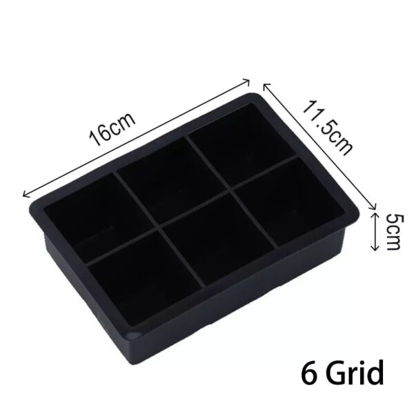 4/6/8/15 Mřížka Velká nádoba na led Forma Velká potravinářská silikonová forma na kostky ledu Čtvercová forma Forma na bar pro kutily Hospoda Víno Model na výrobu ledových bloků - Image 8