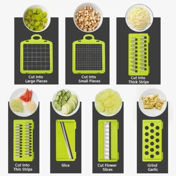 14-in-1 Multifunctional Vegetable Chopper & Slicer - Image 4