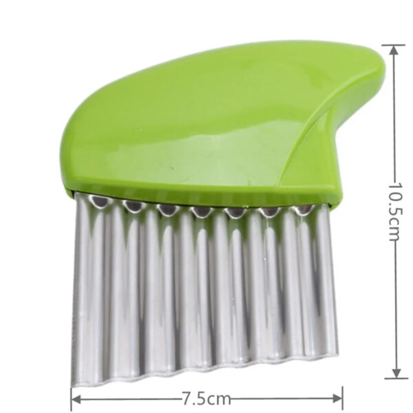 WaveMaster™ Stainless Steel Crinkle Cutter – Wavy Slice Knife for Fries & Garnishes - Image 7