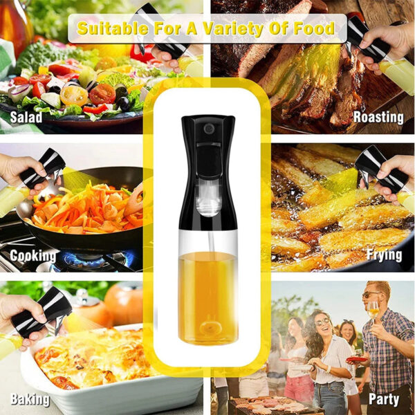 Oil Spray Bottle for Cooking Kitchen Olive Oil Sprayer for Camping BBQ Baking Vinegar Soy Sauce 200ml 300ml - Image 4