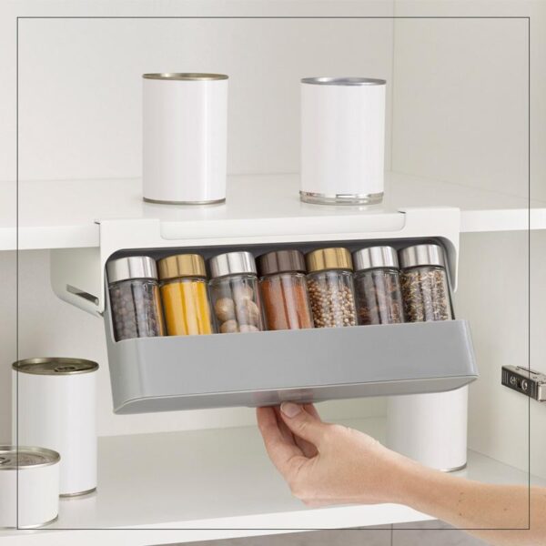 Kitchen Self-Adhesive Wall-Mounted Spice Organizer - Image 4