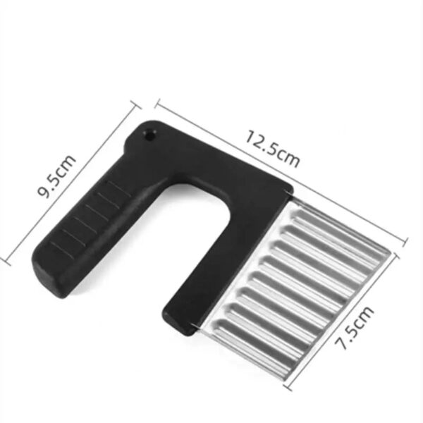 WaveMaster™ Stainless Steel Crinkle Cutter – Wavy Slice Knife for Fries & Garnishes - Image 9