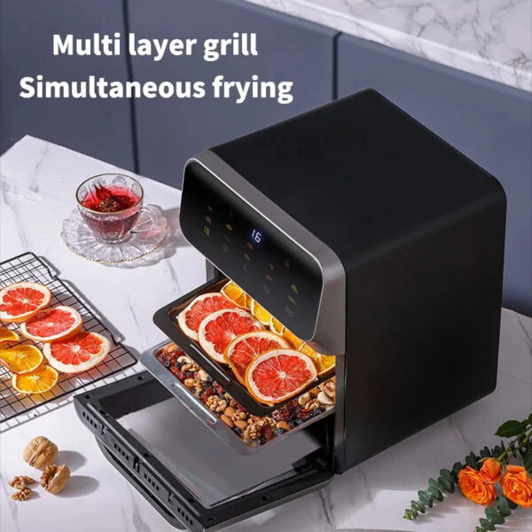 10L Large Capacity Electric Air Fryers Oil-free Automatic Household Kitchen - Image 2