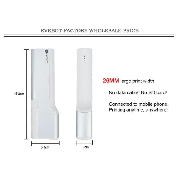 EVEBOT printpen Handheld Food Printer Portable Mini Coffee Latte Art Inkjet for DIY Patterns Design BT Wireless for Restaurants - Image 3