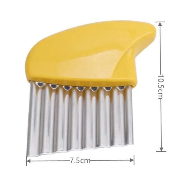WaveMaster™ Stainless Steel Crinkle Cutter – Wavy Slice Knife for Fries & Garnishes - Image 8