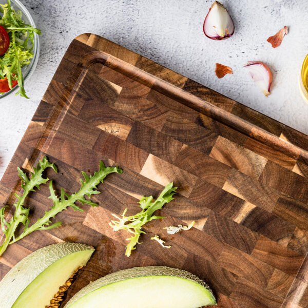 Acacia Checkered Cutting Board - Image 3