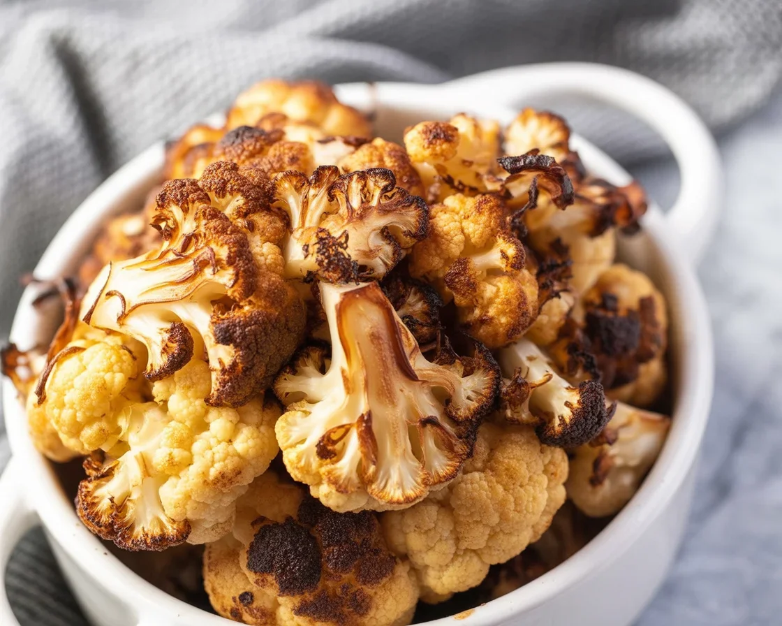 Addictive baked cauliflower dish with crispy edges and perfect seasoning.
