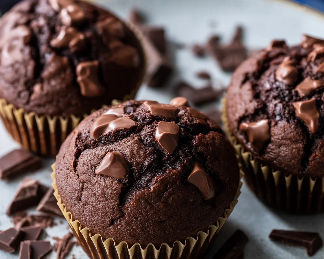 Deliciously moist Schoko Muffins made with rich chocolate, perfect for any occasion.