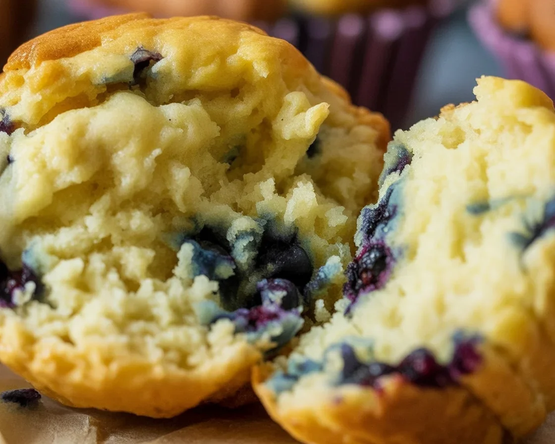 Healthy Greek Yogurt Blueberry Protein Muffins for a nutritious snack or breakfast.