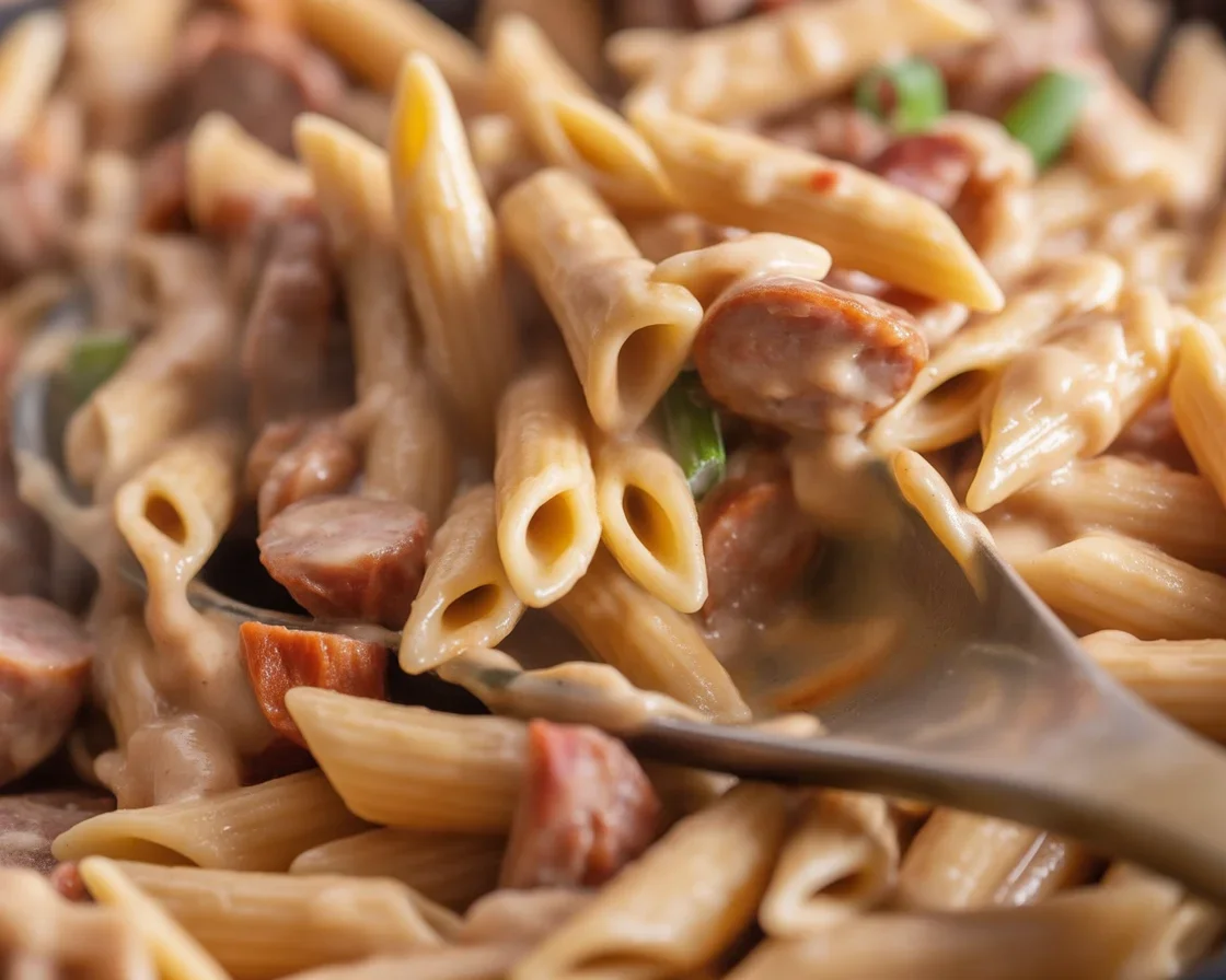 Image of a vibrant skillet pasta dish featuring tomatoes, cheese, and fresh herbs.