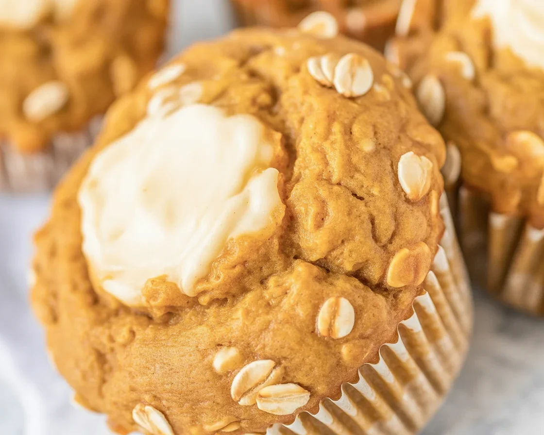 Homemade Pumpkin Cream Cheese Muffins