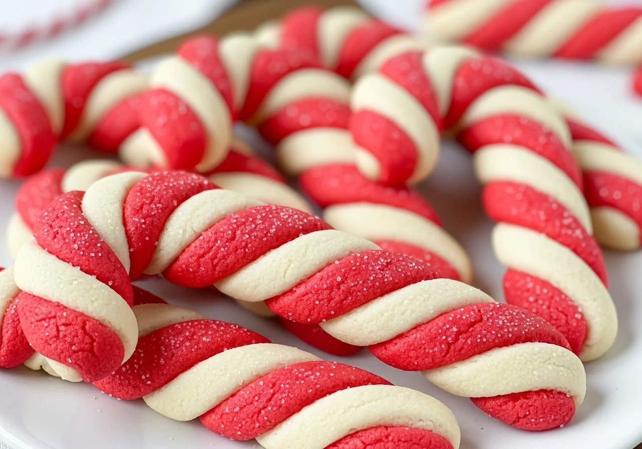Candy cane cookies recipe