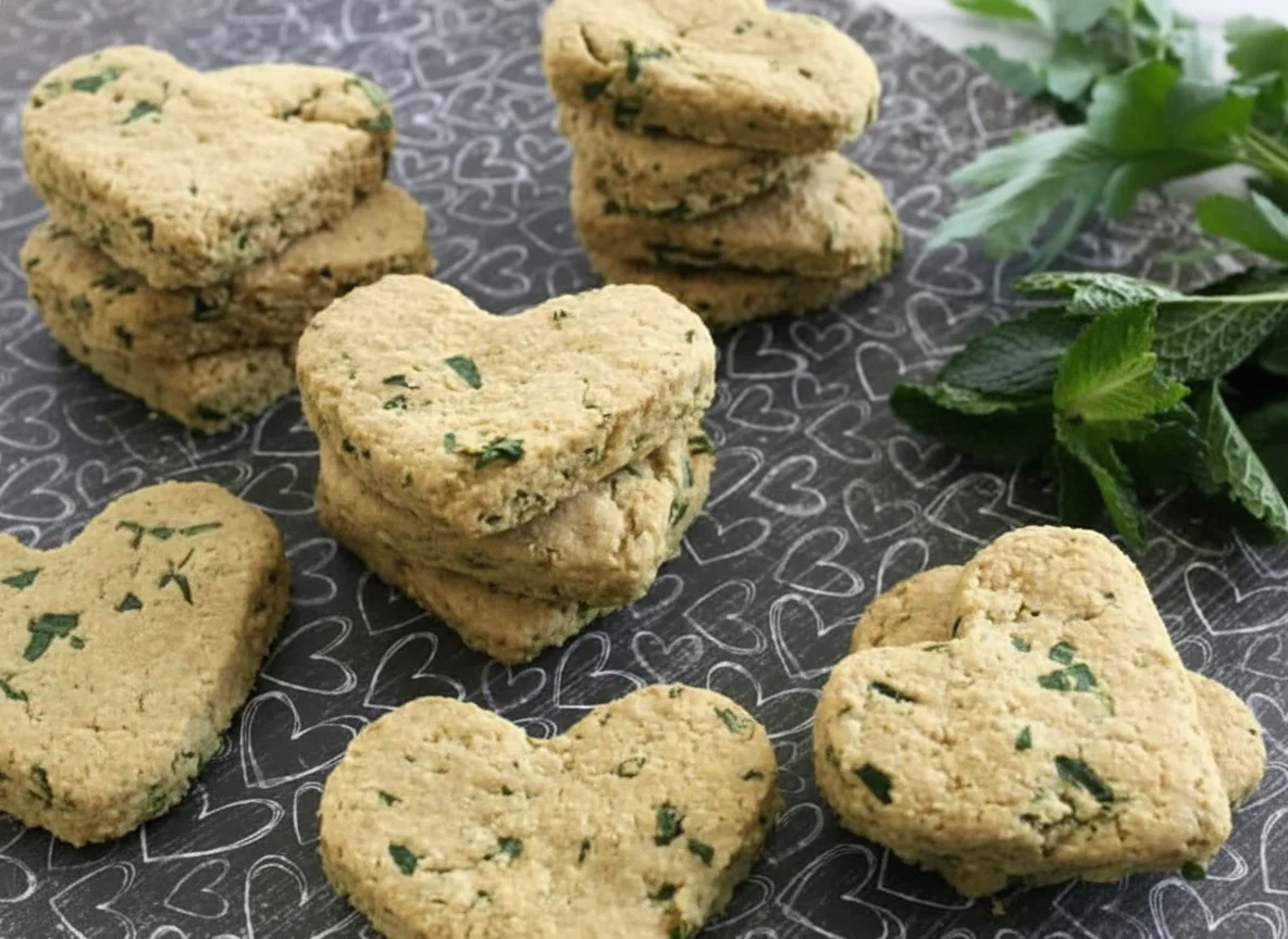 Crunchy Mint & Parsley Breath Biscuits