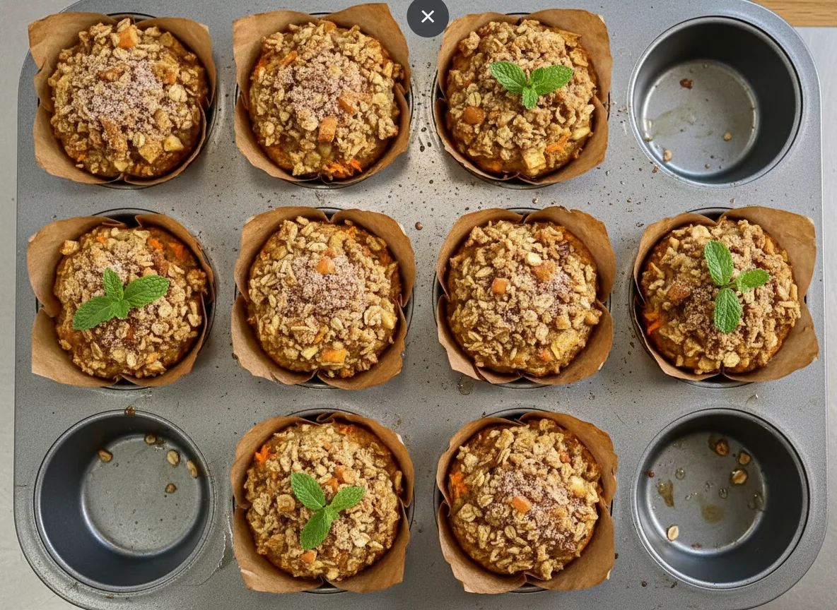 Easter Bunny Carrot & Egg Muffins