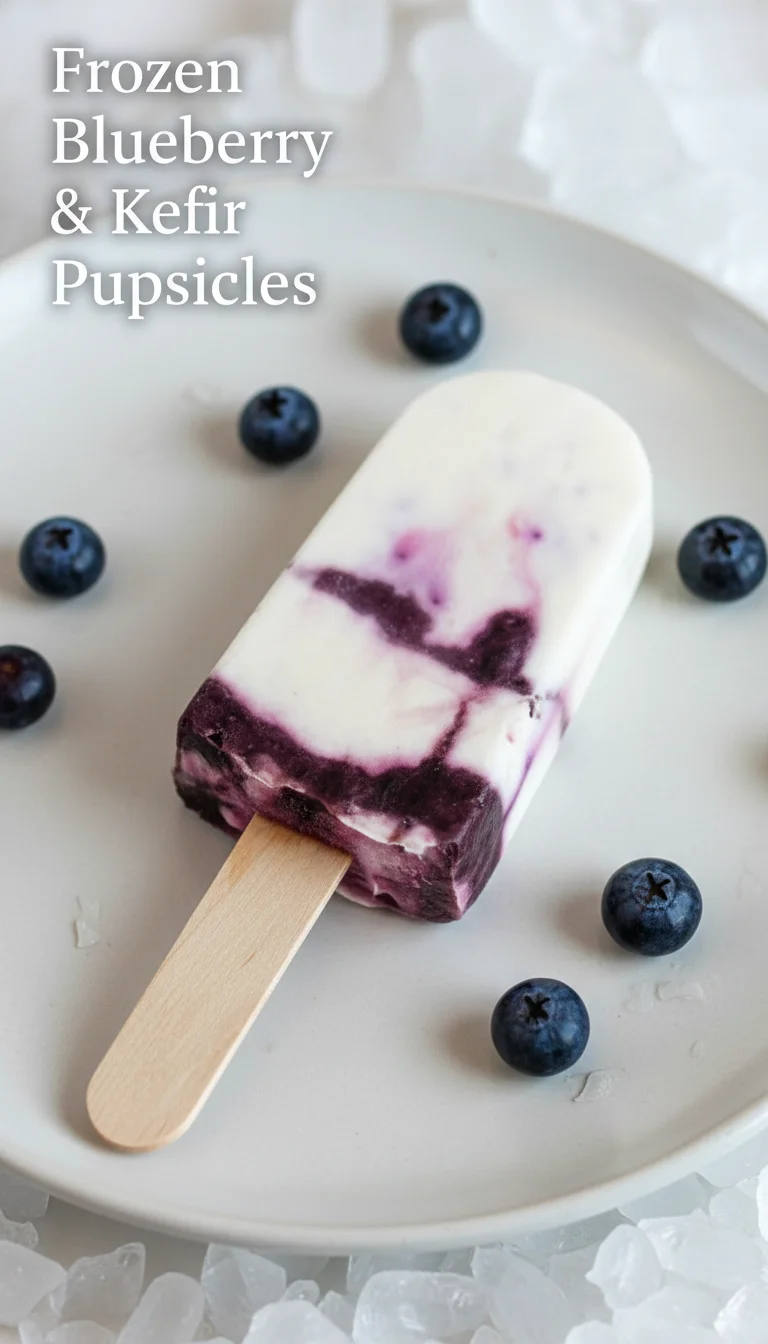 Frozen Blueberry & Kefir Pupsicles: 3 Delicious Recipes for the Ultimate Dog Treat - Image 1