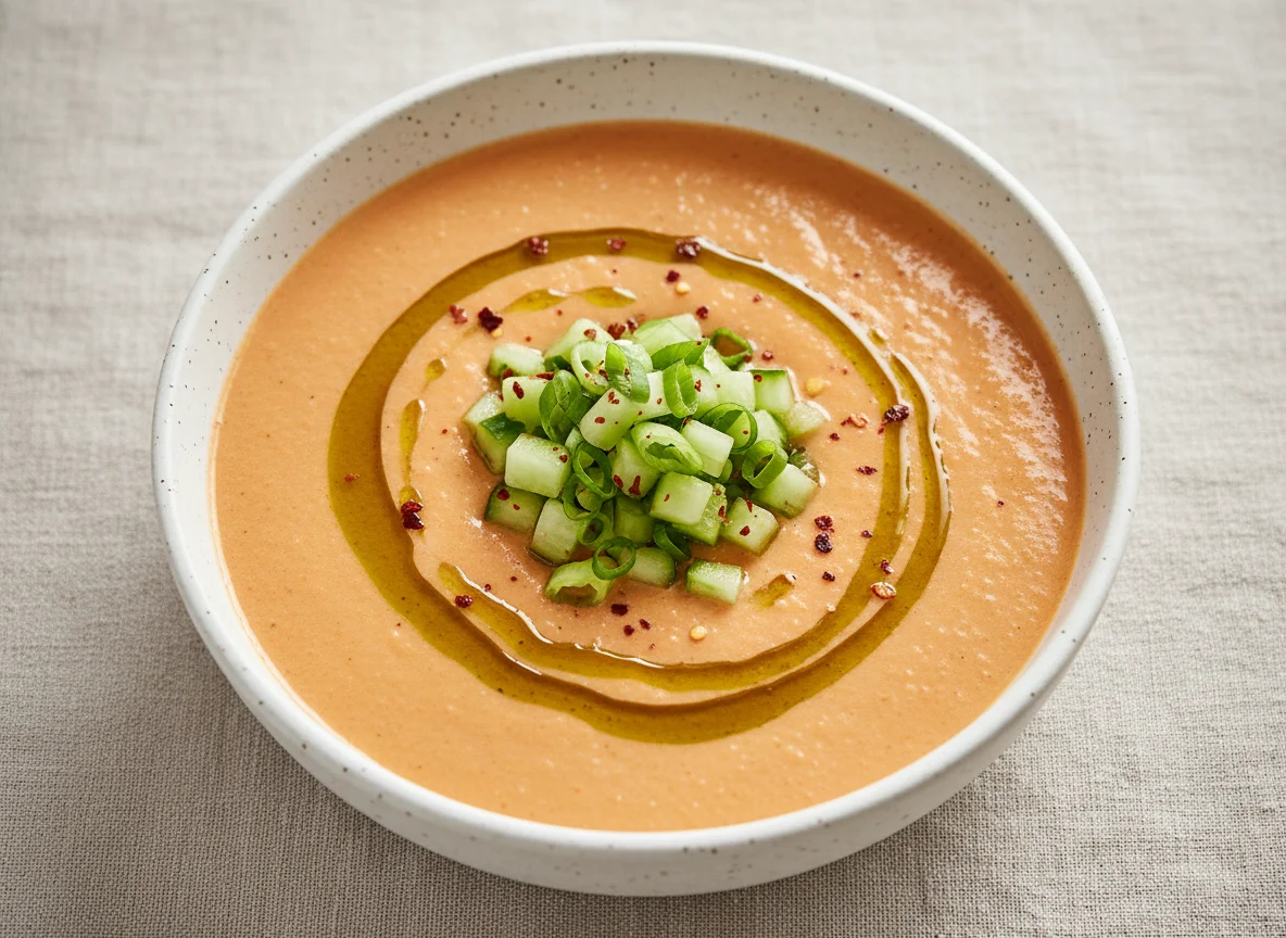 Creamy Roasted Tomato Gazpacho